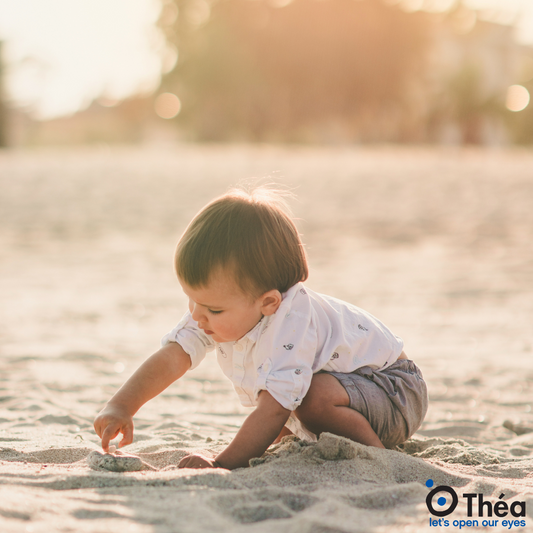 Toddler playing in sands